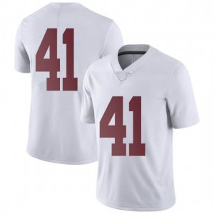 NCAA Youth Alabama Crimson Tide #41 Chris Braswell Stitched College Nike Authentic No Name White Football Jersey FV17O61TQ